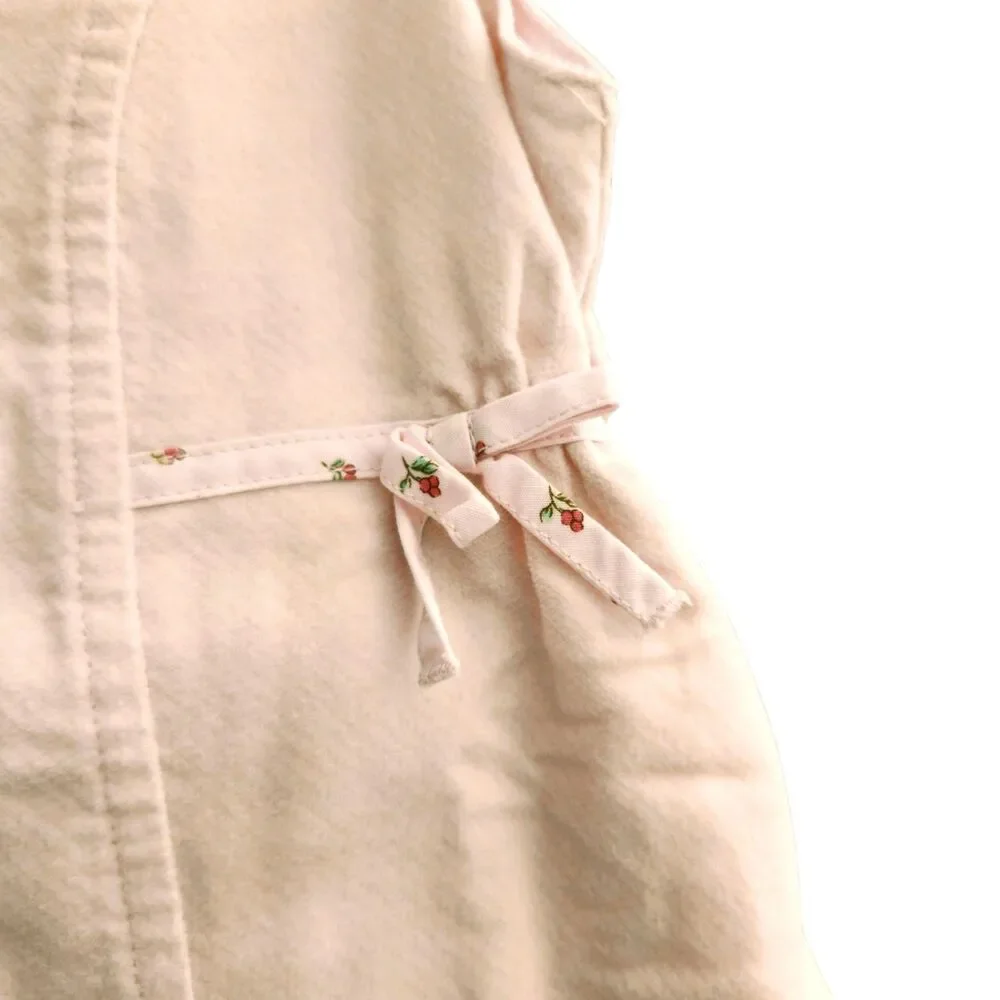 Vintage Gymboree Dress Size 18-24 Months Pink Corduroy Pinafore Y2K Deadstock